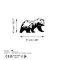 Decoratiune de perete, Orso-1, (Grosime: 1,5 mm), Negru