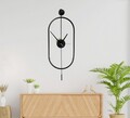 Ceas de perete, Mclock-00104, Lățime: 28 cm Înălțime: 80 cm Adâncime: 7 cm, Negru