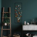 Decoratiune de perete, Alder, Dimensiuni: 32 x 90 x 4 cm, Multicolor