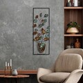Decoratiune de perete, Alder, Dimensiuni: 32 x 90 x 4 cm, Multicolor