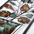 Decoratiune de perete, Alder, Dimensiuni: 32 x 90 x 4 cm, Multicolor
