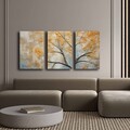Tablou decorativ (3 Pieces), 3P4570GSC-019, Lemn, Multicolor