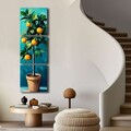 Tablou decorativ (3 Pieces), 3P4545BSRC-004, Cadru: 100% PIN (Grosime: 2,8 mm, Multicolor