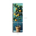 Tablou decorativ (3 Pieces), 3P4545BSRC-004, Cadru: 100% PIN (Grosime: 2,8 mm, Multicolor