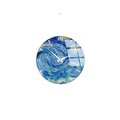 Ceas de perete decorativ din sticlă, Huhu352, Diametru: 40 cm (1 bucată), Multicolor