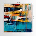Tablou decorativ, DEV10696-140140, Lemn (Grosime: 3-4 cm, Multicolor