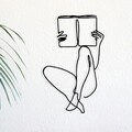 Decoratiune de perete, Adios, Dimensiuni: 37,5 x 60 cm, Negru