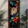 Tablou decorativ, EMR092, Lemn, Multicolor