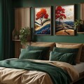 Tablou decorativ (2 Pieces), HUM102, Cadru: 100% MOLID, Multicolor