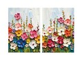 Tablou decorativ (2 Pieces), DEV3, Lemn, Multicolor