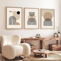 Tablou decorativ (3 Pieces), Huhu263, Lemn masiv (Grosime: 2 cm, Multicolor