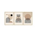 Tablou decorativ (3 Pieces), Huhu263, Lemn masiv (Grosime: 2 cm, Multicolor