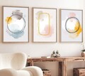 Tablou decorativ (3 Pieces), Huhu125, Lemn masiv (Grosime: 2,5 cm, Multicolor