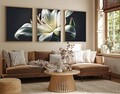 Set 3 tablouri decorative, Huhu224, Cadru: 100% LEMN MASIV (Grosime: 2,5 cm), Multicolor