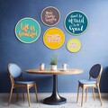 Tablou decorativ (5 Pieces), Iaht-15, Dimensiuni: 43,5 x 43,5 cm (1 bucată), Multicolor
