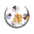 Decoratiune de perete, Haiyang 2, Dimensiuni: 70 x 62 x 4 cm, Multicolor
