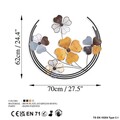 Decoratiune de perete, Haiyang 2, Dimensiuni: 70 x 62 x 4 cm, Multicolor