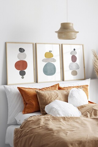 Tablou decorativ (3 Pieces), Artsycllct42, MDF, Multicolor