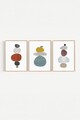 Tablou decorativ (3 Pieces), Artsycllct42, MDF, Multicolor