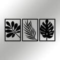 Decoratiune de perete, Cincuenta, Dimensiuni: 104 x 46 cm, Negru