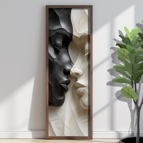 Tablou decorativ, EMR071, Lemn, Multicolor