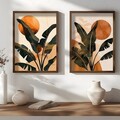 Tablou decorativ (2 Pieces), HUM105, Cadru: 100% MOLID, Multicolor
