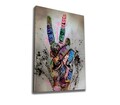 Tablou decorativ, WY350 (50 x 70), Canvas imprimat, Multicolor
