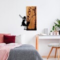 Decoratiune de perete, La La Land, Lățime: 42 cm, Nuc / Negru