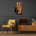 Decoratiune de perete, La La Land, Lățime: 42 cm, Nuc / Negru