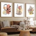 Tablou decorativ (3 Pieces), Huhu226, Lemn masiv (Grosime: 2 cm, Multicolor