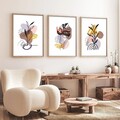 Tablou decorativ (3 Pieces), Huhu227, Lemn masiv (Grosime: 2 cm, Multicolor