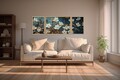 Tablou decorativ (3 Pieces), Huhu312, Lemn masiv (Grosime: 2 cm, Multicolor