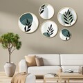 Tablou decorativ (5 Pieces), Iaht-22, Dimensiuni: 43,5 x 43,5 cm (1 bucată), Multicolor