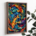 Tablou decorativ, TUN076-XL, Lemn, Multicolor