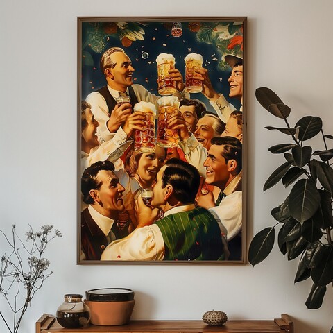 Tablou decorativ, HUM072, Cadru: 100% MOLID, Multicolor