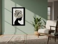 Tablou decorativ, Charm, Dimensiuni: 47,5 x 68 cm, Alb/Negru