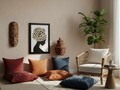 Tablou decorativ, Charm, Dimensiuni: 47,5 x 68 cm, Alb/Negru