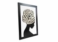 Tablou decorativ, Charm, Dimensiuni: 47,5 x 68 cm, Alb/Negru