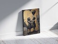 Tablou decorativ, YNS-1042-70 x 100, Lemn, Multicolor