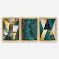 Tablou decorativ (3 Pieces), 3AC171, Plastic, Multicolor