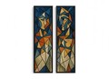 Tablou decorativ (2 Pieces), Furie751, Aluminiu, Multicolor