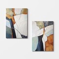 Tablou decorativ (2 Pieces), 2KNV4348, Lemn, Multicolor