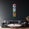 Tablou decorativ, Lady Skull, Dimensiune: 20 x 80 cm, Multicolor
