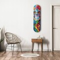 Tablou decorativ, Lady Skull, Dimensiune: 20 x 80 cm, Multicolor