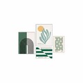 Tablou decorativ MDF (4 Pieces), Mdf, Imprimare digitala, Multicolor