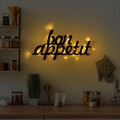 Decoratiune de perete, Bon Appetit 171, 30 x 50 cm, Negru