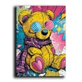 Tablou decorativ, BSRPOPC-017, Lemn, Multicolor