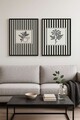 Tablou decorativ (2 Pieces), Czgl5-50 x 70, Lemn masiv (Grosime: 2,5 cm, Multicolor
