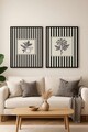 Tablou decorativ (2 Pieces), Czgl5-50 x 70, Lemn masiv (Grosime: 2,5 cm, Multicolor