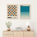 Tablou decorativ (2 Pieces), Huhu249, Lemn masiv (Grosime: 2 cm, Multicolor